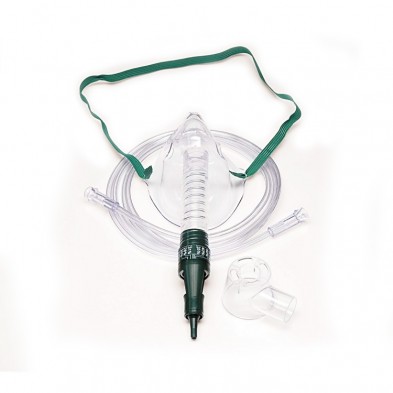 EM-8841-8150 Mask, adult, elastic strap style, Percent-O2-Lock air entrai