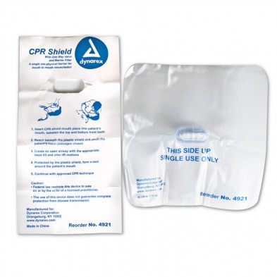 EM-8843-4921 CPR Shield with One Way Valve