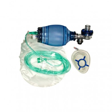 EM-8846-5804 Pediatric MPR, Ped. Mask, Std Elbow w/PMP, 2500cc/ml Bag