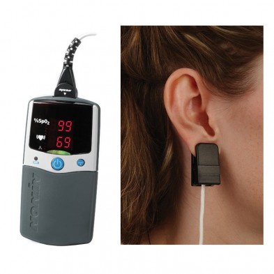 EM-9510-2506 PalmSat Digital Handheld Pulse Oximeter,8000Q2 Ear Probe