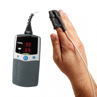 EM-9510-2516 PalmSat Digital Handheld Pulse Oximeter,8000SL Soft Probe