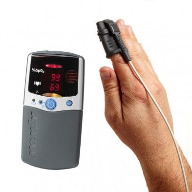 EM-951A-2516 PalmSat 2500 Digital Pulse Ox. w/Alarms & 800SL Soft Probe