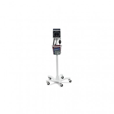 EM-9676-7003 WA Tyco 767 Aneroid w/Adult Cuff & 5 Leg Rolling Base