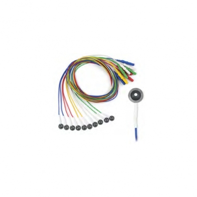 NR-3002-3146 Grass EEG Electrodes, Disp. Deep Cup 1.0 meter 10/pack
