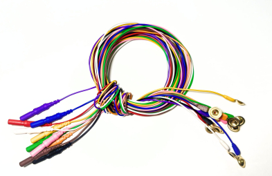 NR-3020-7210 EEG Reusable Economy Gold Cup Electrodes 72" 10/set