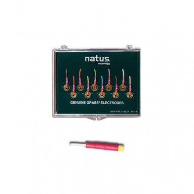 NR-3020-D096 EEG Electrodes, Gold 96" Grass 10/set Double Shrink Wrap