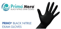 Primo NERO Powder Free Nitrile Gloves XSmall Black 5gm (100)