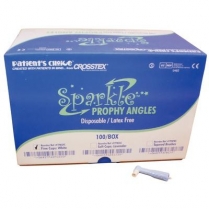 Sparkle Disposable Prophy Angle LF Firm White (100)