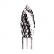 Carbide Lathe Bur 1/8" Shank Taper Dual Cut 1/4" Head