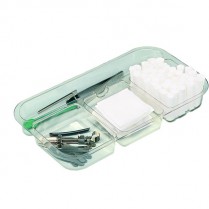 Zirc Tub Slide Tray Divided Clear