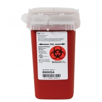 Sharps Phlebotomy Container Red 1qt