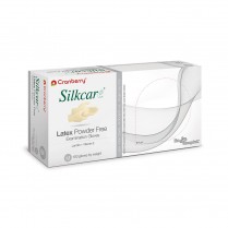 Cranberry Silkcare Pf Latex Gloves Medium (100)