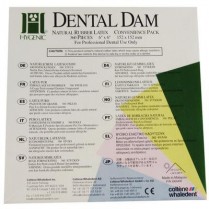 Rubber Dam 6X6 Medium Light Convenience Pack