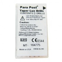 Parapost Taper Lux Drills (.050"/1.25mm) Red/Black(3)