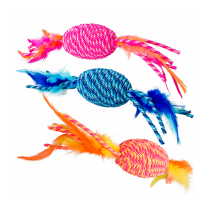 EPR SPOT Elasteeez Roller/Feather Asst Cat Toy