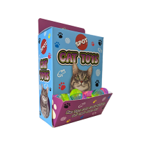 EPR SPOT CAT Shimmer Balls Toy DISPLAY 72ct