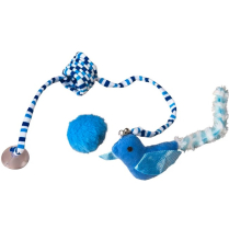 EPR SPOT CAT Twisted Fun Bird & Pom Pom Asst Toy