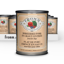 FROMM 4-Star DOG CAN Shredded Pork in Gravy 12/13oz