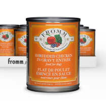 FROMM 4-Star DOG CAN Shredded Chicken in Gravy 12/13oz