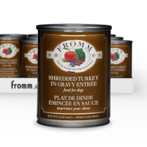 FROMM 4-Star DOG CAN Shredded Turkey in Gravy 12/13oz