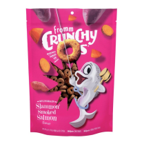 FROMM Crunchy O's Slammon Smoked Salmon Treat CTN 6x6oz (4)