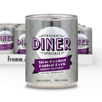 FROMM Diner DOG CAN Slow-Cook Pulled Pork in Gravy 12/12.5oz