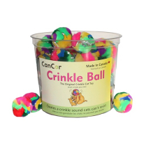 CANCOR #900 Cat Toy Mini Crinkleball JUG 50ct