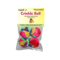 CANCOR #9014 Cat Toy Mini Crinkleball 4pk