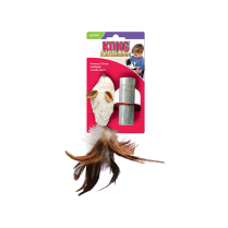 KONG CAT Refillables Catnip Toy Feather Mouse