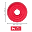 KONG Classic Dog Toy Donut Medium/Large
