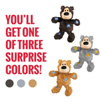 KONG Wild Knots Bear (Assorted) Dog Toy Medium/Large