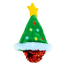 KONG HOLIDAY CAT Crackles Christmas Tree Green