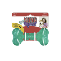KONG Squeezz Dental Bone Dog Toy (Teal) Medium