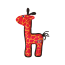 KONG Ballistic Giraffe Dog Toy Medium/Large