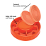 KONG Licks Mealtime Interactive Feeder Bowl (Orange) Large