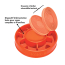 KONG Licks Mealtime Interactive Feeder Bowl (Orange) Large