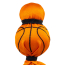KONG Wubba Sport Basketball Dog Toy Large