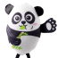 KONG CAT Scrattles Panda& Bamboo 2pk Toy