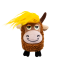 KONG CAT Scrattles Highland Cow 12ct PDQ Display