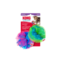 KONG CAT Crackles Fluff Balls (2ct) Toy