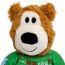 KONG HOLIDAY Wild Knots Sweater Bear Green MD/LG