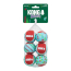 KONG HOLIDAY SqueakAir Tennis Balls 6-pk SM