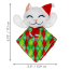 KONG HOLIDAY CAT Crackles Santa Kitty Argyle
