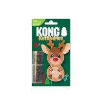 KONG HOLIDAY CAT Refillables Catnip Toys Reindeer