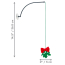 KONG HOLIDAY CAT Connects Window Mistletoe Toy