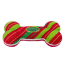 KONG HOLIDAY AirDog Squeaker Bone Stripe SM