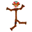 KONG HOLIDAY Scrubz Reindeer LG