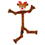 KONG HOLIDAY Scrubz Reindeer LG