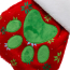 KONG HOLIDAY Stocking Paw Red LG