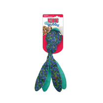 KONG Finz Wubba Blue Dog Toy Small